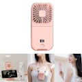 Miniatyrbillede 2 af 5: Bærbar Genopladelig Mini Ventilator Håndholdte Vifter Foldbare Vifter Bærbar Håndholdt Ventilator White
