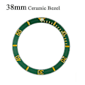 Miniatyrbilde 5 av 5: Urskive Keramisk Bezel, Submariner Automatisk Utskiftningstilbehør BlueWhite