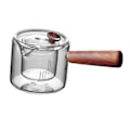 Miniatyrbillede 2 af 5: 450 ml Glastekande med Aftagelig Si, Transparent Tebrygger til Hotel, Køkken, Picnic, Camping, Rejser