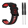 Miniatyrbilde 1 av 5: Erstatning Stålspenne Silikonrem For Garmin- Forerunner 735xt/220/230/235 2