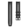 Miniatyrbillede 2 af 5: Silikone Urrem til Garmin Instinct Tactical/Instinct Tide/Instinct 2/Instinct Armbånd med Sort Spænde Black