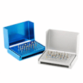 Miniatyrbilde 3 av 5: 1 stk 58 Hull Tannlegeborholder Stativ Autoklav Desinfeksjonsboks Etui Silver