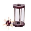 Miniatyrbillede 3 af 5: 2,28x3,82 tommer Lås Op Interlock Spil IQ Logik Test Træ- og Metal Puslespil 3D Puslespil Spil til Børn Voksne 3D Lås Legetøj