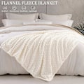 Pikkukuva 2 / 5: Fleece-torkkupeitto kotiin sohvalle tai sänkyyn, pehmeä ja pörröinen flanellipeitto khaki 100*150cm