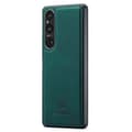 Til Sony Xperia 1 V Etui Anti-ridse Pu Læder+pc+tpu Telefon Cover Green