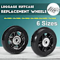 Pikkukuva 2 / 4: Hiljainen matkalaukun pyörä Universal Wheel Rubber Runner -matkalaukun laakerin korjaussarja 54mmx18mm