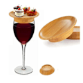 Miniatyrbillede 1 af 5: 1/2/4/6 stk. Glas Charcuteri Topper, bambus Glas Charcuteri Bræt Topper 2pcs