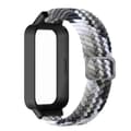 Til Xiaomi Smart Band 9 Active Redmi Band 3 Vævet Nylon Rem Snap-On Etui Urrem - Farverig Bla Multicolor Colorful Black