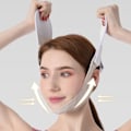 Miniatyrbillede 1 af 6: Hake- og Kindben Silikon Slimming Bandage V-Line Ansigtsformeringsværktøj 1 stk grå 1 pc grey