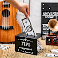 Miniatyrbilde 3 av 5: Tipsbokser for penger 15 x 10 x 13 cm Tipssamleboks med lås Donasjonsforslagsboks for tipsoppbevaring