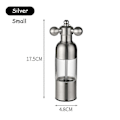 Pikkukuva 2 / 5: Mustapippurimylly Suolapippurimylly Maustemylly Keittiön luovat vempaimet Pippuri- ja suolamylly Silver 17.5cm