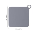 Miniatyrbillede 2 af 4: Silikone Firkantet Afløbsdæksel Vaskprop Badeværelsesgulv Brusedæksel/Hvid, Grå 100% NY Gray 12*12cm