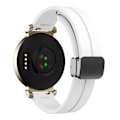 Miniatyrbild 1 av 4: Silikonarmband för Garmin Lily 2 med Magnetisk Vikbar Spänne White Black Buckle