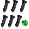Miniatyrbilde 1 av 5: 3 Par Hjulbeholderlokk Hengselpinner, 67mm X 31mm Svart Plast Passer For 240l Husholdnings Hjulbeholdere