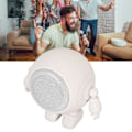 Miniatyrbild 4 av 5: Portabel Bluetooth-högtalare Robotform Bluetooth 5.0 1000mAh Inbyggd Mikrofon Mini Trådlös Högtalare för Hem Utomhusfest Vit
