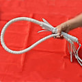 Pikkukuva 1 / 5: Liukumaton nahkainen puukahva, ratsastuspiiskat, kilparatsastusvarusteet 70cm Leather White