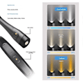 Miniatyrbilde 3 av 5: Oppladbar USB Nakke Leselys Glocusent LED Justering Øyebeskyttelse Lys For Nattlesing Amming Black
