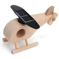 Kreativ Trä Solcellsdriven Flygplan Helikopter Modell Barn Rolig Vetenskap Tidig Pedagogisk Leksak