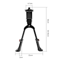 Miniatyrbillede 3 af 5: Støttefod til cykel Dobbelt cykelstøttefod  Alloy Prop Cykelstativ 24-29 tommer Justerbar cykelfodstøtte 1pcD-