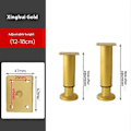 Pikkukuva 2 / 5: Helposti asennettava 4 pöydänjalan sarja, korkeussäädettävä sopimaan erilaisiin kodin tyyleihin Gold 12cm-18cm