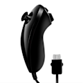 Miniatyrbillede 1 af 5: 2-pak til Wii Nunchuck controller, Nunchuck joystick fjernbetjening spil black