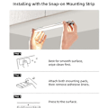 Miniatyrbilde 5 av 5: Skaplys med bevegelsessensor, 30CM LED kjøkkenbenklys, trådløs USB oppladbar LED stripelys for trapper, garderobe, seng
