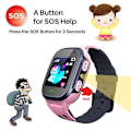 Miniatyrbild 4 av 5: Kid Smart Watch Kamera Samtal Spel Plats Alarm Klocka Smartwatch för Pojkar Flickor FIG Blue