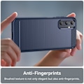Miniatyrbillede 4 af 6: Samsung Galaxy A05s 4G Cover Børstet Stål Tekstur Blå