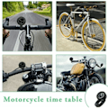 Miniatyrbilde 3 av 5: Vanntett styremontert klokke universal motorsykkel sykkelstyre