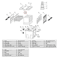 Miniatyrbillede 2 af 5: Reservedel Biologisk Filter Cbf-350 Komplet Sæt Af Filtersvampe Filterskum