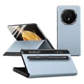 For Honor Magic V3 5G Etui Visningsvindue PU Læder Telefon Cover med Stylus Blue