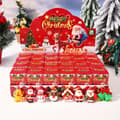 24-delars julnyckelringset - jultomte, ren, snögubbe God jul överraskningspresentlåda
