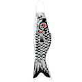 Miniatyrbillede 1 af 5: 55cm Japansk Nobori Koinobori Karpe Streamer Vindpose Fisk Flag Drage Hjemmeindretning JIKAIX Black