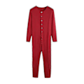 Miniatyrbillede 2 af 4: Herre Heldragt Lange Underbukser Nat Pyjamas g20242138540 Red S