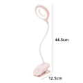 Miniatyrbilde 3 av 6: LED skrivebordslampe, øyevennlig klipslampe, klipslamper, leselamper White