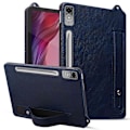 Miniatyrbillede 1 af 5: For Lenovo Tab P12 Etui Håndrem Støttefod Læder Tablet Cover - Blå Multicolor Blue