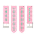 Miniatyrbillede 2 af 5: Farverig hul silikonerem til Suunto 9 Peak Pink Mint Green
