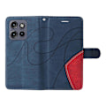 Pikkukuva 4 / 5: KT Leather Series-1 Motorola Edge 50 Neo 5G:n nahkainen suojakotelo, väriyhdistelmä, lompakko ja teline Multicolor Style B