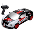 Miniatyrbilde 1 av 5: RC Driftbil, 15 km/t, ripebestandig, lett, oppladbar, lav friksjon, fjernstyrt bil White