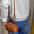 Miniatyrbillede 5 af 5: Udskiftelig crossbody taskerem skulderrem PU læder taskerem håndtaskerem justerbar udskiftelig taskerem cognac farve cognac color