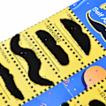 Miniatyrbilde 4 av 6: Mustasje for maskerade - Selvklebende - 12 stk Svart