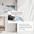 Miniatyrbild 5 av 5: 2-pack Heavy Duty Push Latch & Lock, Kompatibel med Dolda Dörrar, Touch Latches och Magnetlås, Push Release Dra+