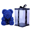 Miniatyrbillede 1 af 5: Rosebjørn Kunstig Blomst Skum Evigt Liv Til Valentinsdag Gaver Hjem Dekoration Med Gaveæske Teddybjørn Blue