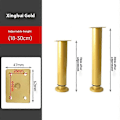 Pikkukuva 2 / 5: Helposti asennettava 4 pöydänjalan sarja, korkeussäädettävä sopimaan erilaisiin kodin tyyleihin Gold 18cm-30cm