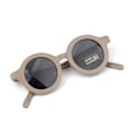 Pikkukuva 1 / 4: Polarisoidut UV-suojatut aurinkolasit Retro Round Kid UV 400 Tummanruskea Dark Brown