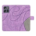 Pikkukuva 4 / 5: KT Leather Series-1 Motorola Edge 50 Neo 5G:n nahkainen suojakotelo, väriyhdistelmä, lompakko ja teline Multicolor Style E