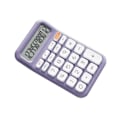 Miniatyrbillede 1 af 5: Bærbar mekanisk switch-lommeregner til grundlæggende numerisk beregning, robust beige Purple 14.8cmx9.3cmx2cm