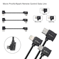 Miniatyrbillede 3 af 4: Startrc 10cm Lightning til Micro USB Konverteringsstik Datakabel til DJI Mavic Mini/Air, Shark Fjernbetjening