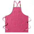 Pikkukuva 1 / 5: Kestävä Canvas Ristiselkäesiliina 3 Taskulla Miehille ja Naisille pink