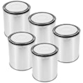 Miniatyrbillede 4 af 5: 5 stk. metal malerbøtter med låg, pitchbeholdere, multifunktionel opbevaring, små spande, pitchbeholdere
